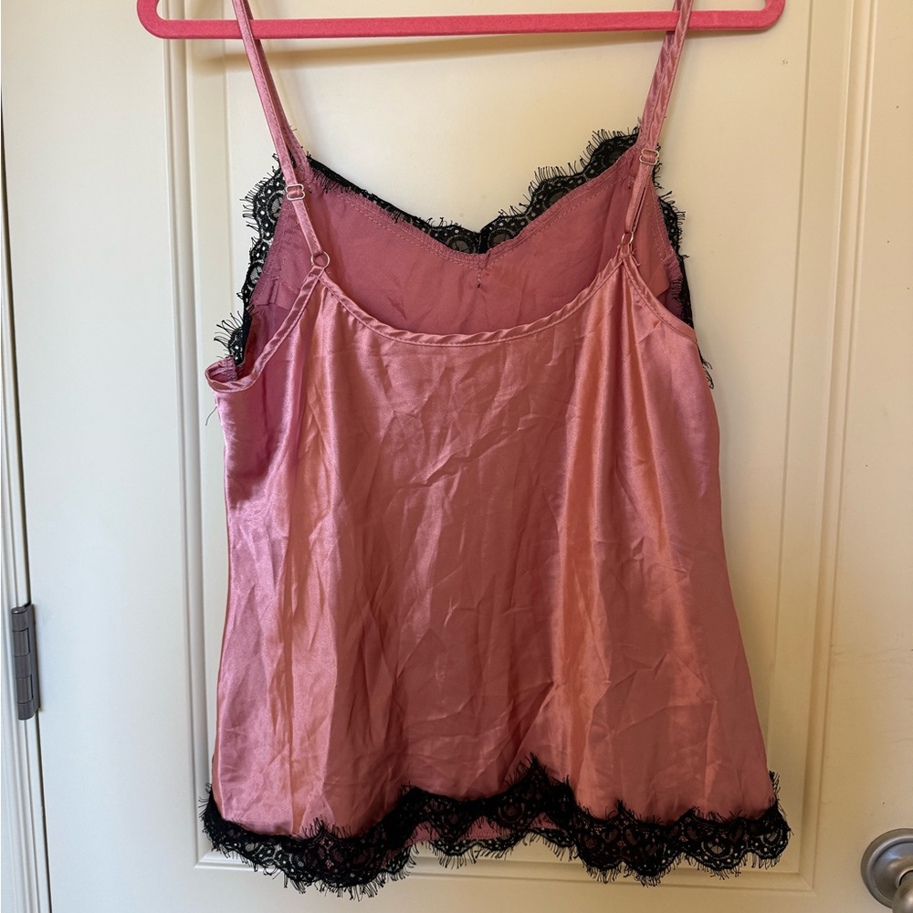Pink Lace Trim Camisole - Picture 2 of 3